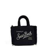 Borsa a mano SAINT BARTH VANITY MINI TWEED - Nero 00207I